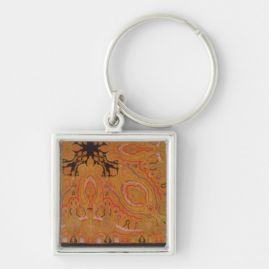 カシミヤ織のスカーフ、c.1870-80 キーホルダー (正面)