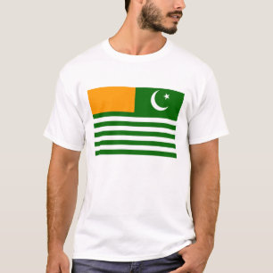 カシミールの国旗の地域の地域の記号 Tシャツ