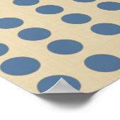 カシミールブルー スパイス ムード ドット ポスター (角)