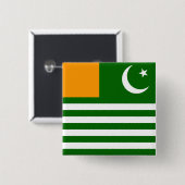 カシミール国国旗の州地域記号 缶バッジ (正面&裏面)