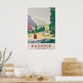 カシミール アート インド 旅行 ポスター 印刷 インド サイン (キッチン)