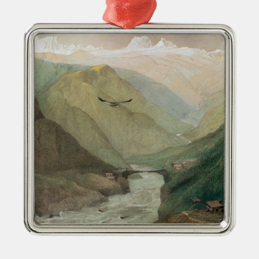 カシミール、c.1860 メタルオーナメント (正面)