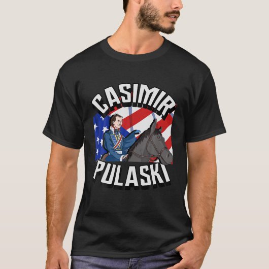 カシミールPulaski日ポーランドシカゴパレードのギフトT S Tシャツ (正面)