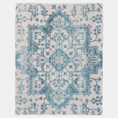 カシャンポシュティセントラルペルシャラグプリント フリースブランケット (正面)