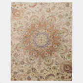 カシャンポシュティセントラルペルシャラグプリント フリースブランケット (正面)