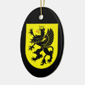 カシュビアの紋章 セラミックオーナメント (左)