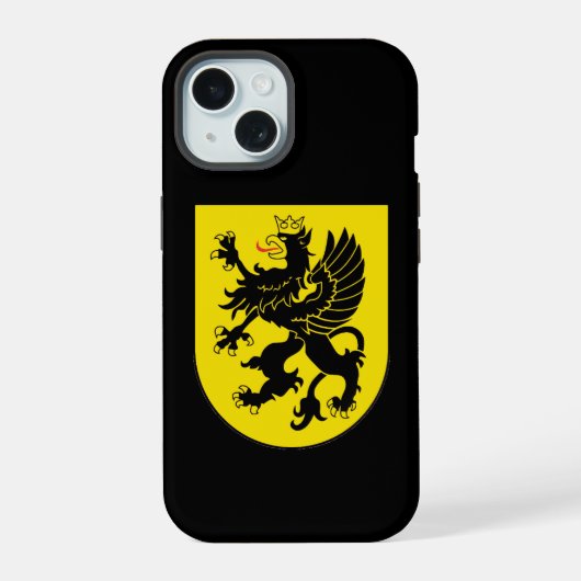 カシュビアの紋章 iPhone 15ケース (裏面)