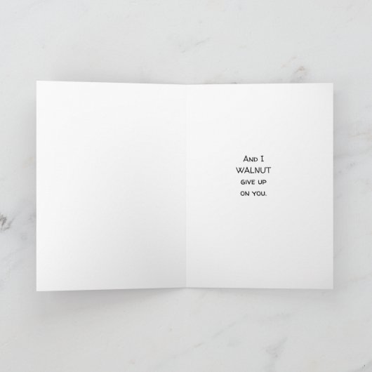 カシューアフターの勇気付けられるリスおもしろいレル カード (内部)