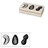 カシューアーモンドピーナッツスナックフード ラバースタンプ (押印)