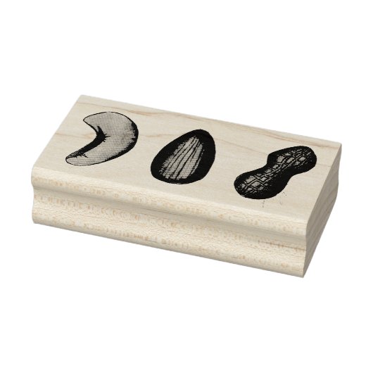 カシューアーモンドピーナッツスナックフード ラバースタンプ (スタンプ)