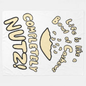 カシューズのボウル フリースブランケット (正面(横))