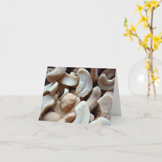 カシューナッツ カード (黄色い花)