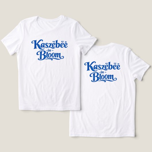 カシューブの花開く トライブレンドＴシャツ (デザイン正面&裏面)