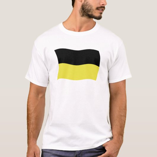カシューブ人旗シャツ Tシャツ (正面)