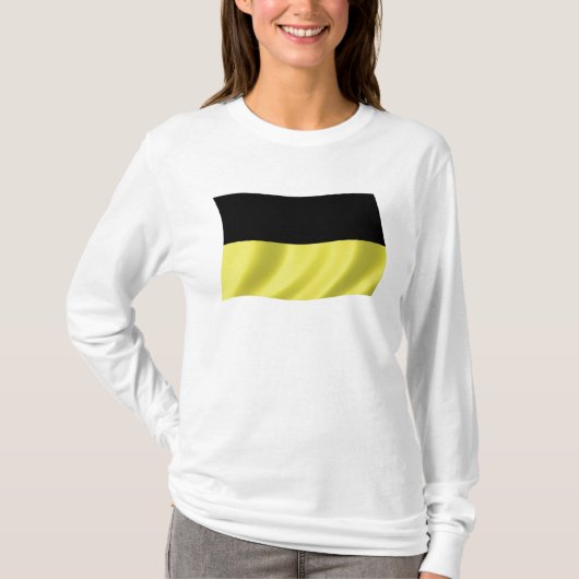 カシューブ人旗シャツ Tシャツ (正面)