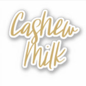 カシューミルク保管ステッカー シール (正面)