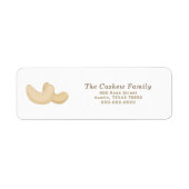 カシューー差出人住所ラベル ラベル (正面)