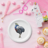 カシュー色の女性文字 ペーパープレート (パーティー)