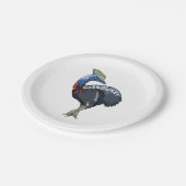 カシュー色の女性文字 ペーパープレート (アングル)