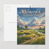 カシラガオ国立公園 インド ポストカード (正面/裏面)
