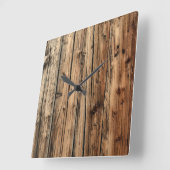 カシ木時計 スクエア壁時計 (傾斜)