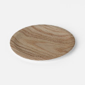 カシ木穀物の一見 ペーパープレート (アングル)