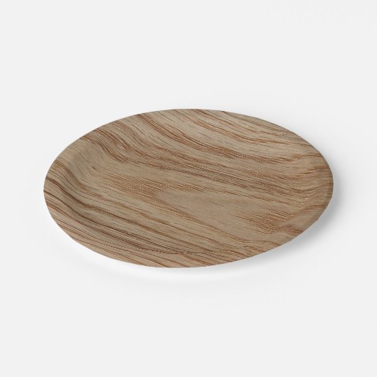 カシ木穀物の一見 ペーパープレート (アングル)