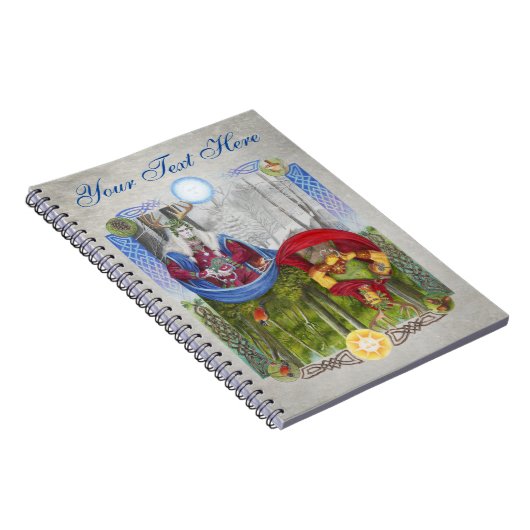 カシ王およびヒイラギ王の二重ポートレート ノートブック (右側)