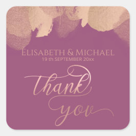 カシ魅力的スバラ金ゴールド水彩書 スクエアシール