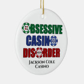 カジおもしろいノアディクトカスタムクリスマス セラミックオーナメント (右)