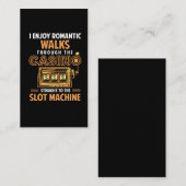 カジおもしろいノオーバー賭博スロットマシン引用文 名刺 (正面/裏面)