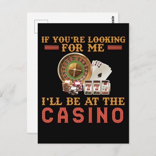 カジおもしろいノ中毒賭博 ポストカード (正面/裏面)