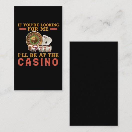 カジおもしろいノ中毒賭博 名刺 (正面/裏面)