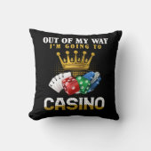 カジおもしろいノ賭博トランプのポーカージャックポットラバー クッション (正面)