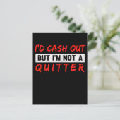 カジおもしろいノ賭博愛好者ギャンブラー ポストカード (スタンド正面)