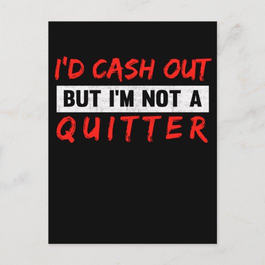 カジおもしろいノ賭博愛好者ギャンブラー ポストカード (正面)