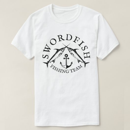 カジキ釣りチーム Tシャツ (デザイン正面)