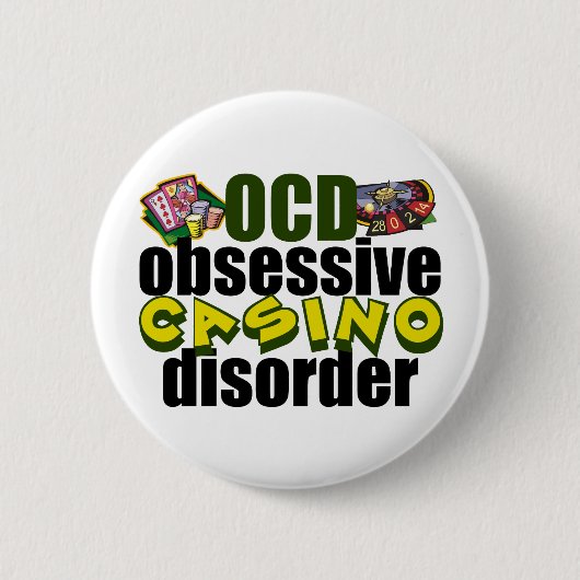 カジノおもしろいアディクト 缶バッジ (正面)