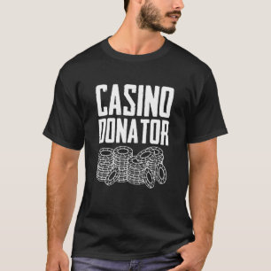 カジノおもしろいドナー賭博損失パーティートランプのポーカーThe Tシャツ
