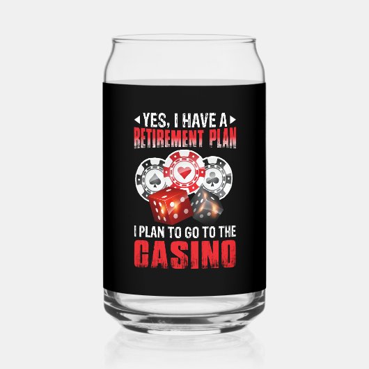 カジノおもしろいリタイアプラン賭博 ガラス缶 (裏面)