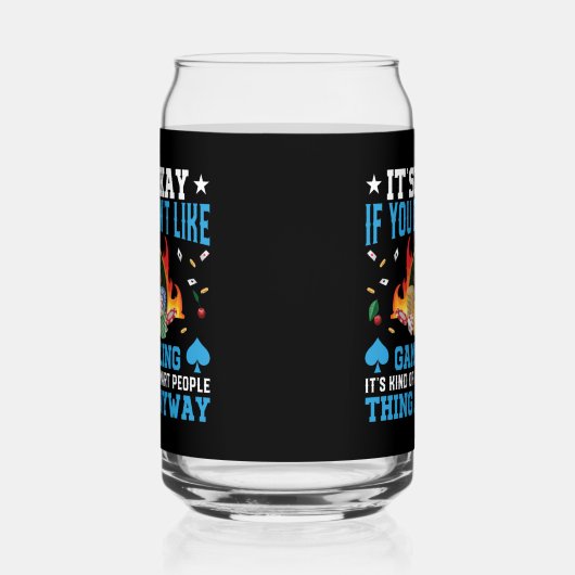 カジノおもしろいワードアート ガラス缶 (左)