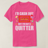 カジノおもしろい賭博スロットマシン Tシャツ (デザイン正面)