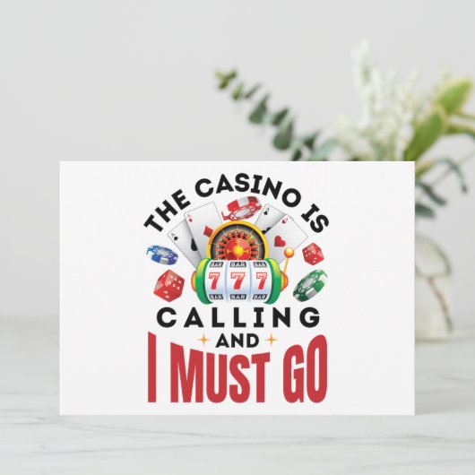 カジノが呼び出し中で私はパーティーに行かなければなおもしろいらない 招待状 (スタンド正面)