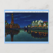 カジノとホテル、アズベリーパーク、海グローブNJ Vint ポストカード (正面)