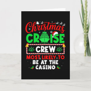 カジノにいそうなクリスマスクルーズクルー カード