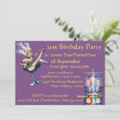 カジノのジャックポット・ショーガール・バースデー 招待状 (スタンド正面)