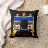 カジノのスロットマシンの賭博の大当たりの配当支出 クッション (ブランケット)