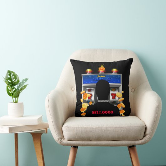 カジノのスロットマシンの賭博の大当たりの配当支出 クッション (椅子)