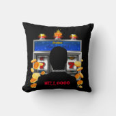 カジノのスロットマシンの賭博の大当たりの配当支出 クッション (正面)