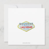 カジノのテーマのベガスのスタイルの卒業パーティー 招待状 (裏面)